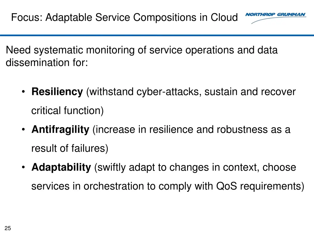 focus adaptable service compositions in cloud