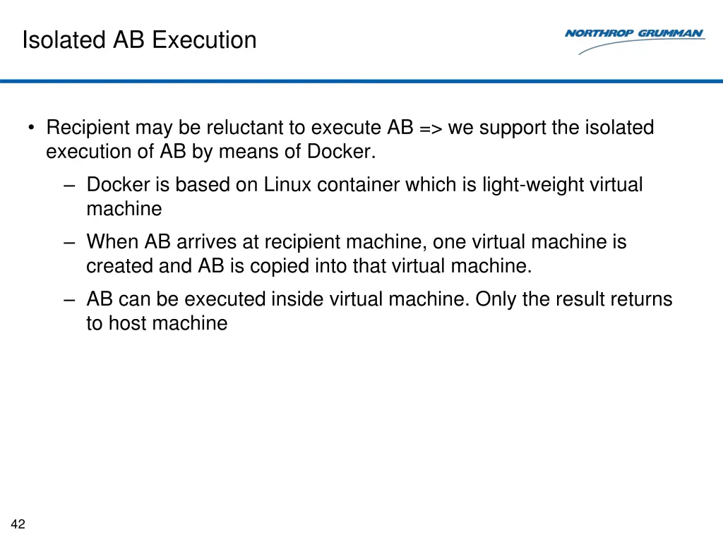 isolated ab execution