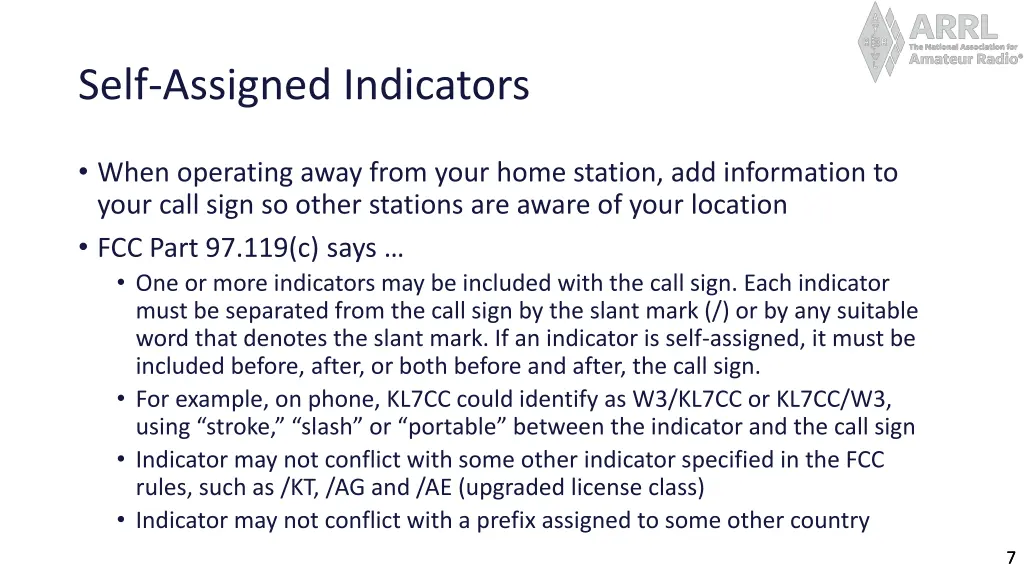 self assigned indicators