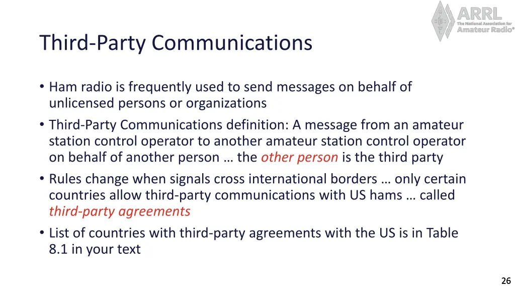 third party communications