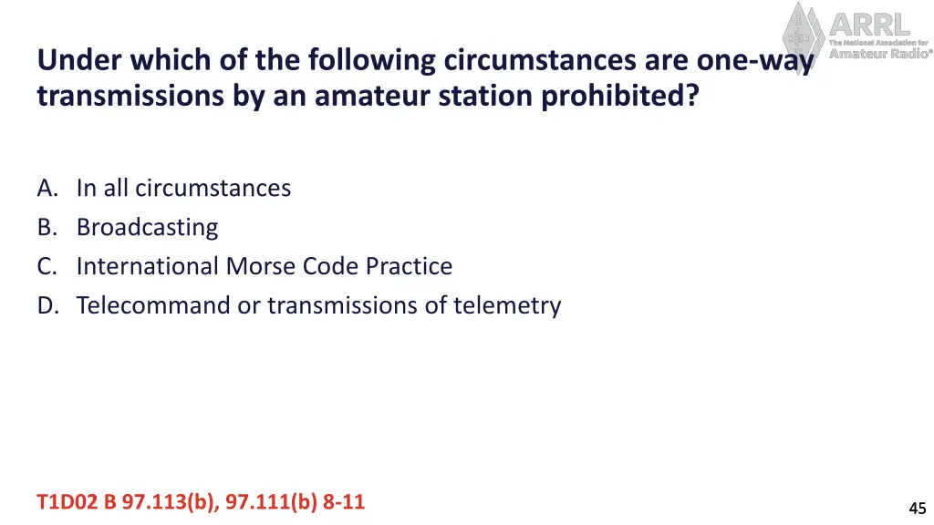 under which of the following circumstances
