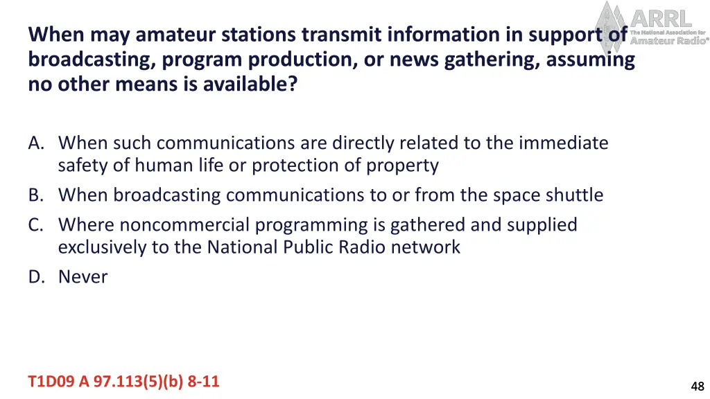 when may amateur stations transmit information