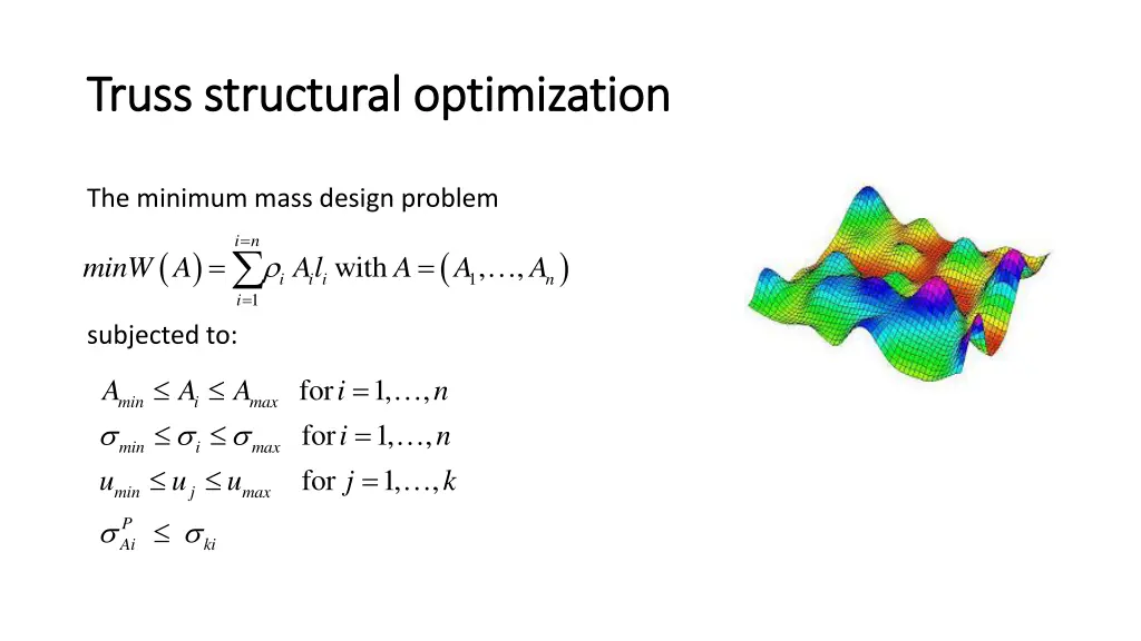 truss structural optimization truss structural