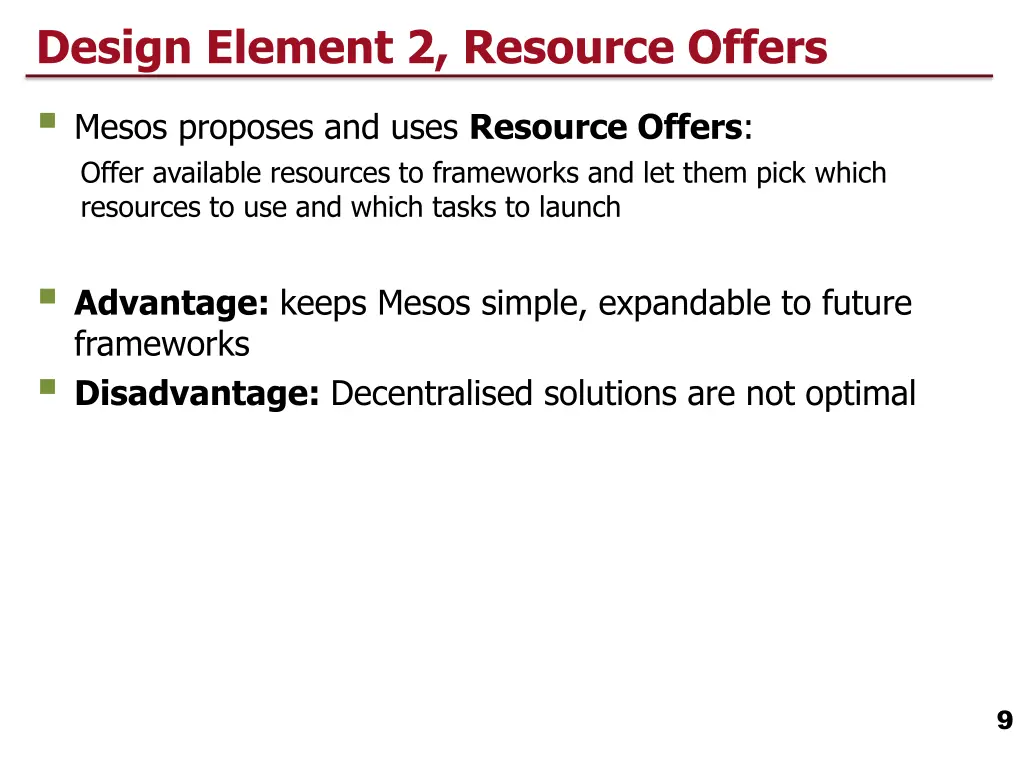 design element 2 resource offers mesos proposes