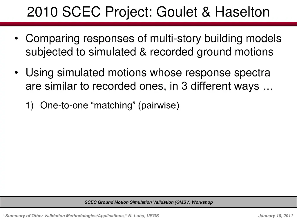2010 scec project goulet haselton 1