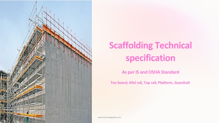 scaffolding technical specification
