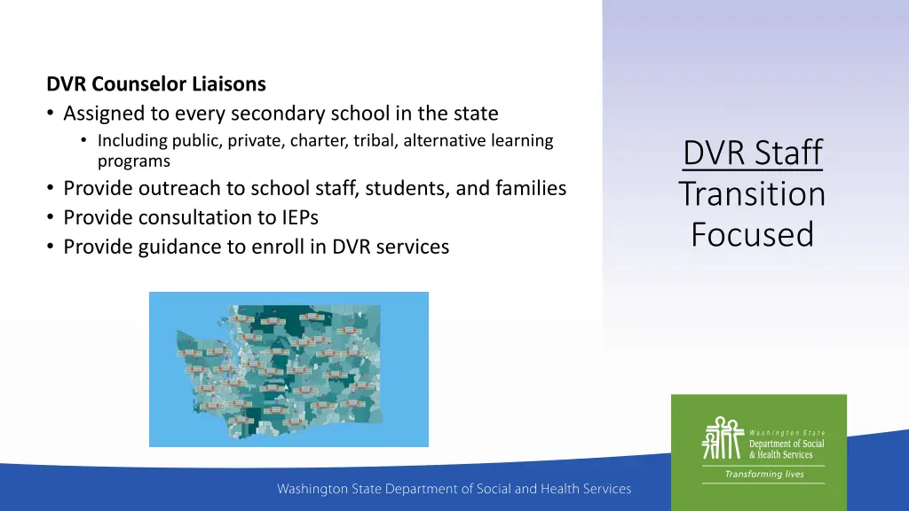 dvr counselor liaisons assigned to every