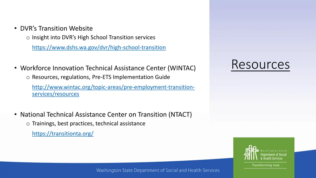 dvr s transition website o insight into