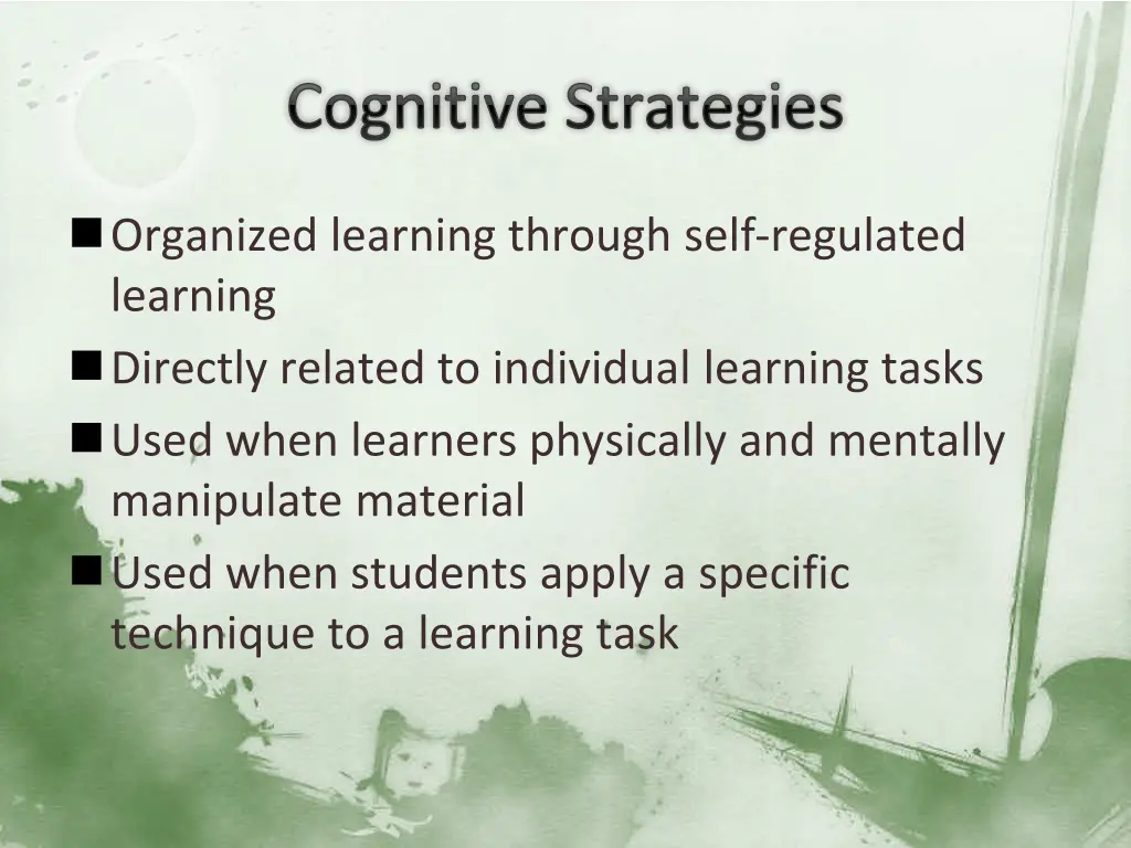cognitive strategies