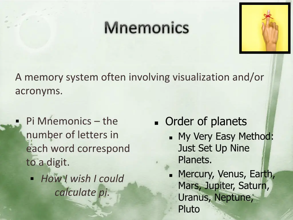 mnemonics