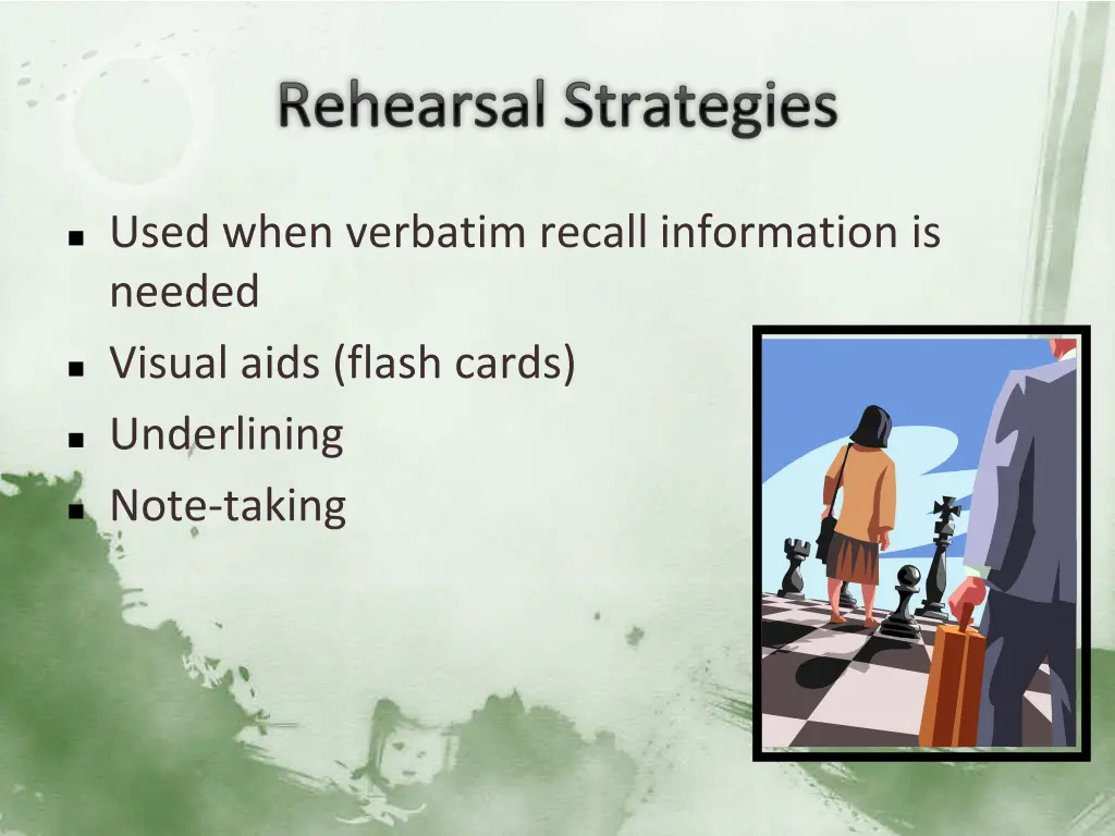rehearsal strategies