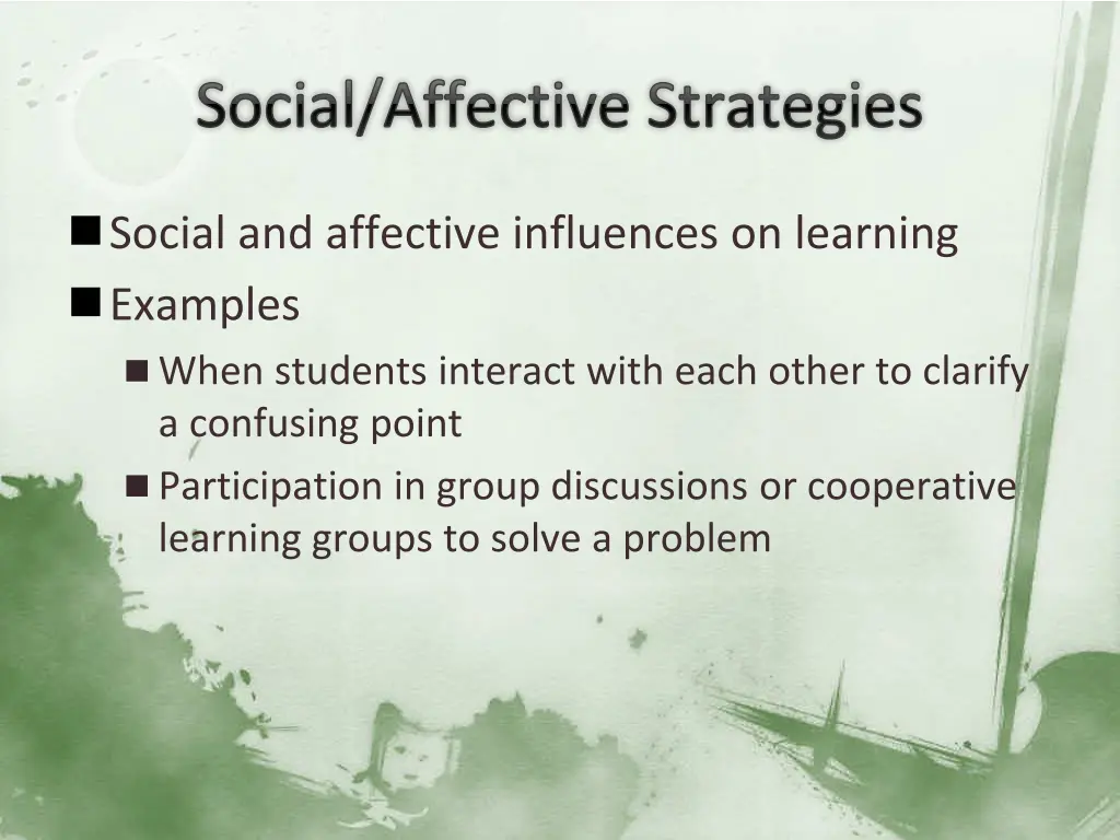 social affective strategies
