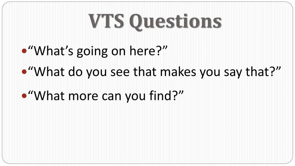 vts questions