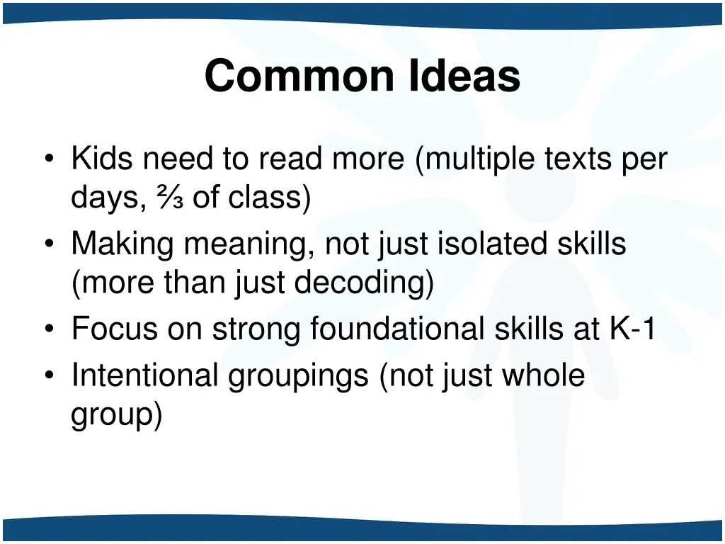 common ideas 1