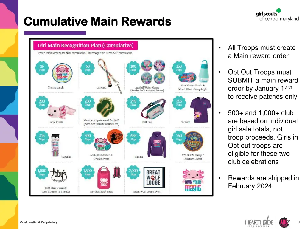 cumulative main rewards cumulative main rewards