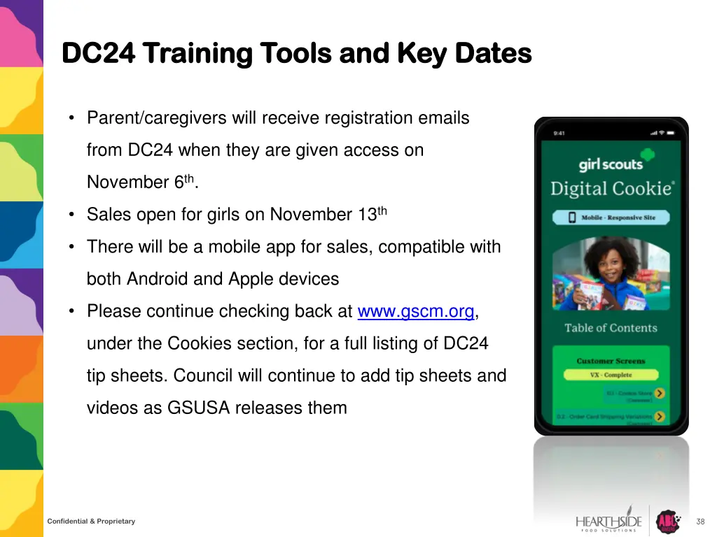 dc24 training tools and key dates dc24 training