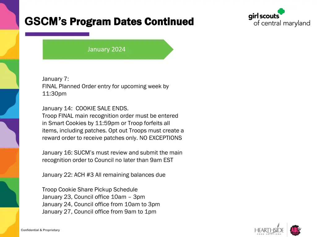 gscm s gscm s program dates continued program
