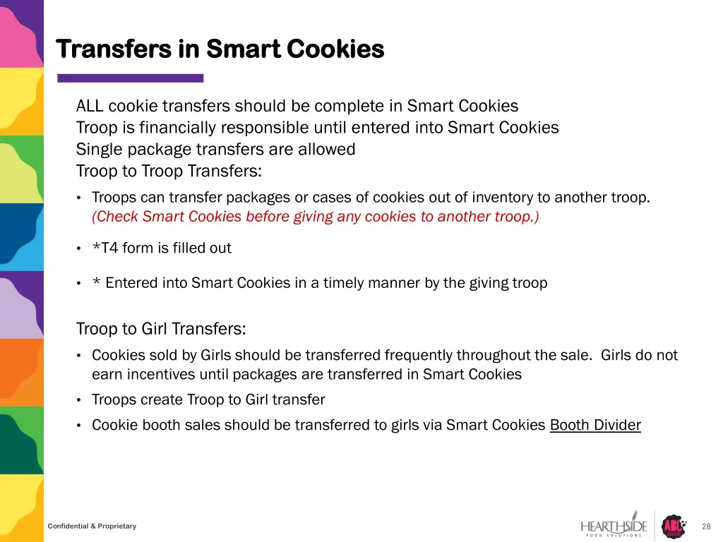 transfers in smart cookies transfers in smart
