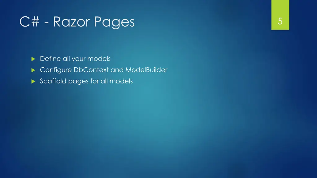 c razor pages