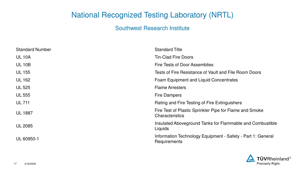 national recognized testing laboratory nrtl 2