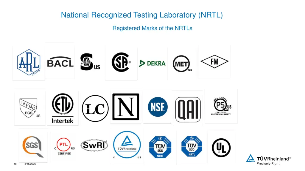 national recognized testing laboratory nrtl 3