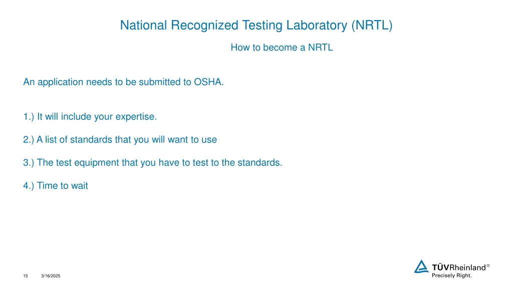 national recognized testing laboratory nrtl