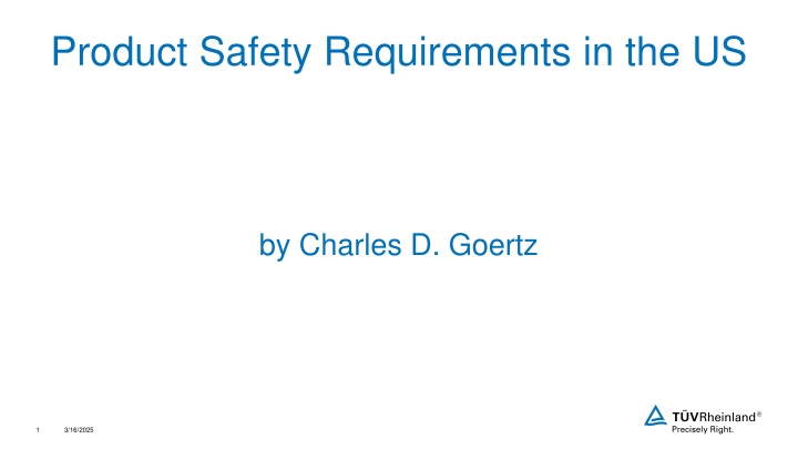 product safety requirements in the us