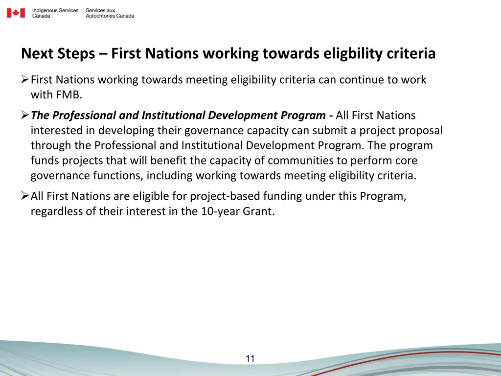 next steps first nations working towards