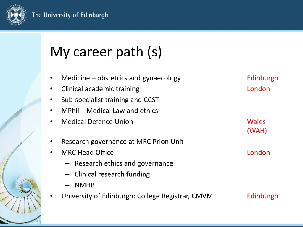 my career path s