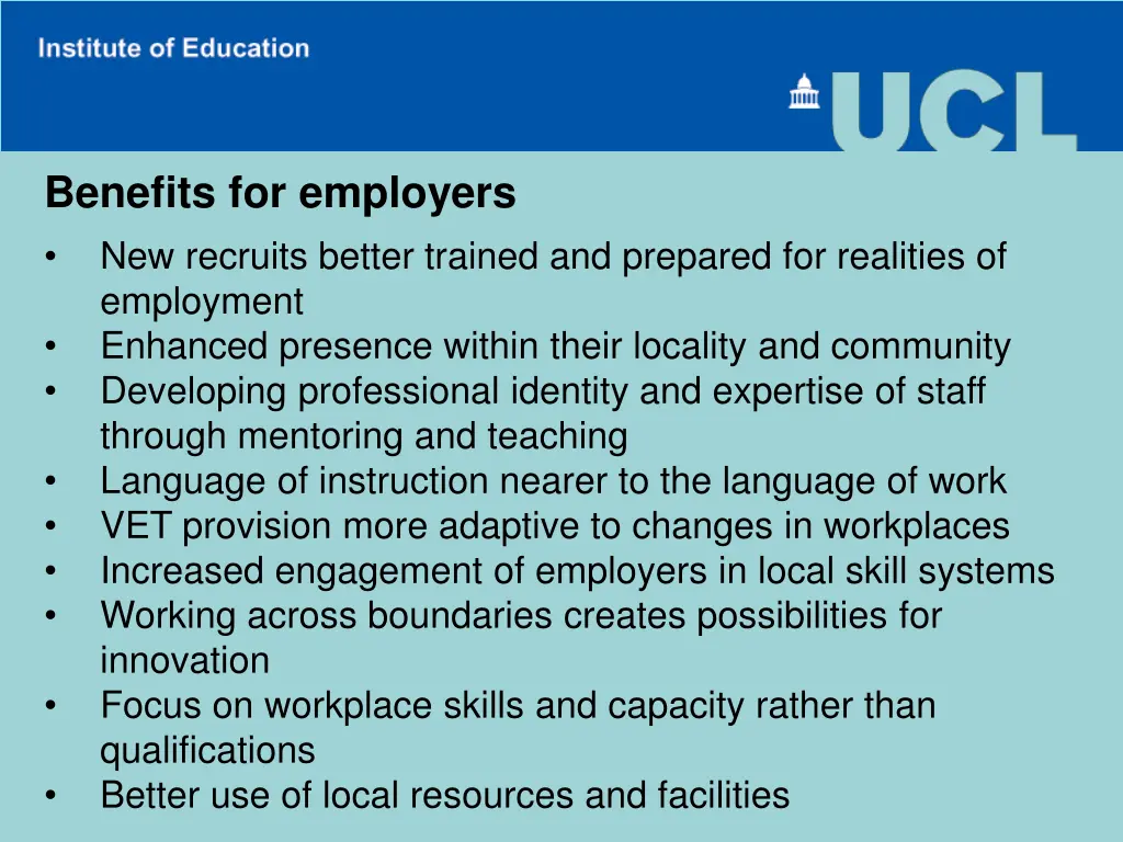 benefits for employers new recruits better
