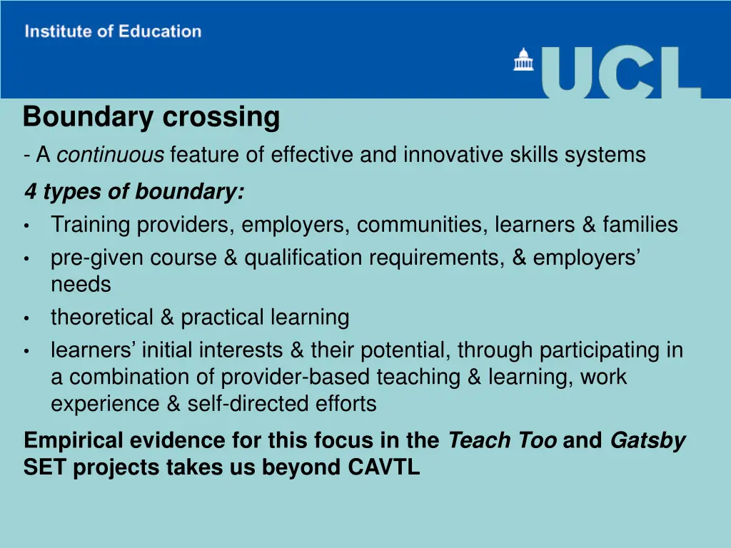 boundary crossing