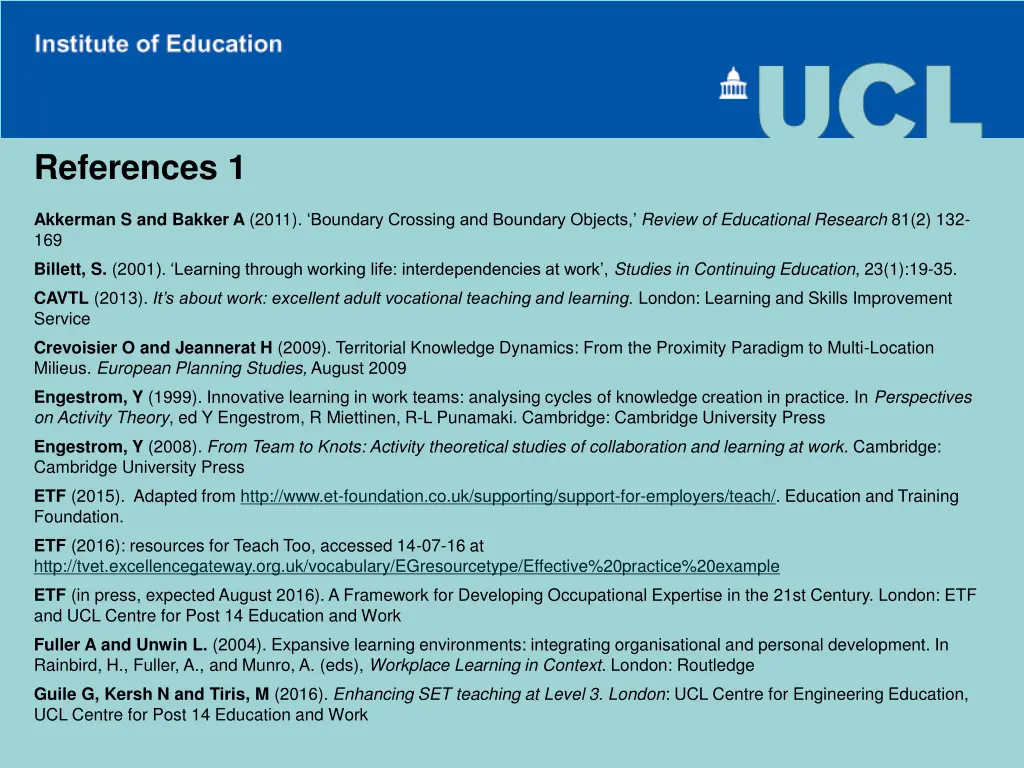 references 1