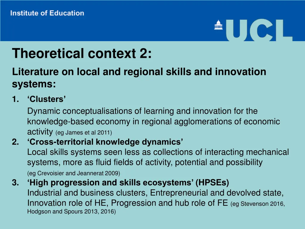 theoretical context 2 literature on local