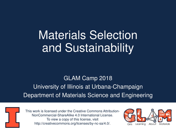 materials selection and sustainability