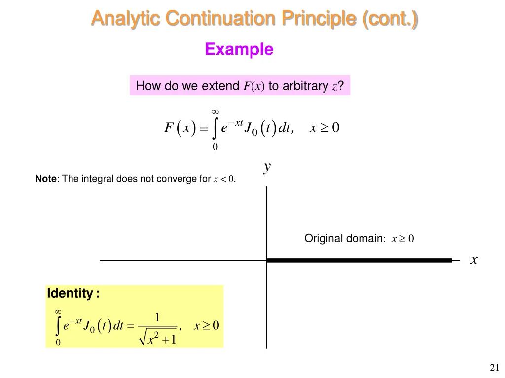 analytic continuation principle cont 10