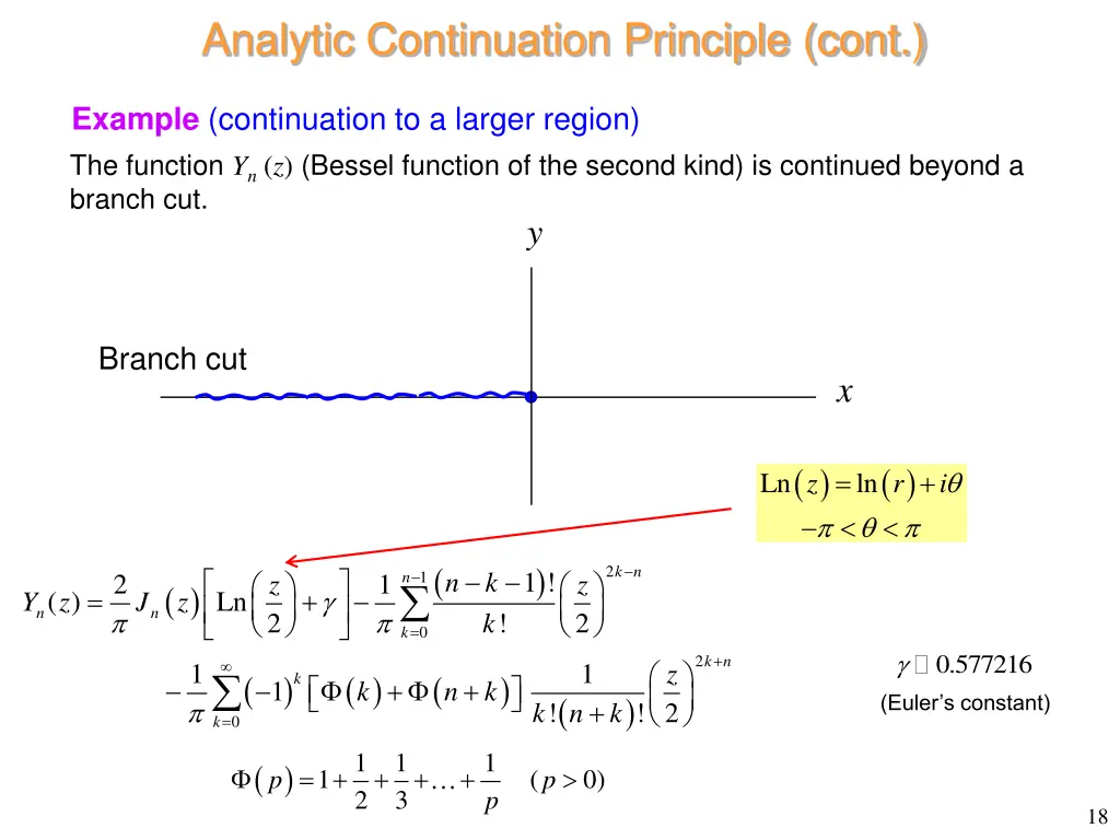 analytic continuation principle cont 7