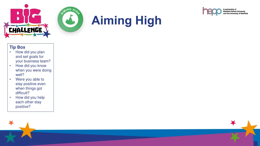 aiming high