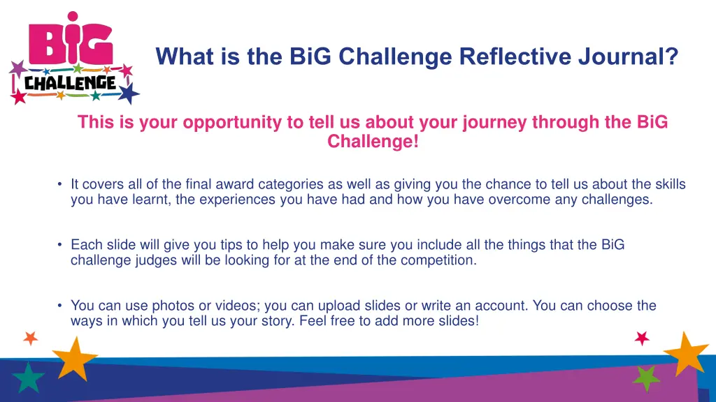 what is the big challenge reflective journal