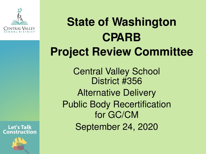 state of washington cparb project review committee