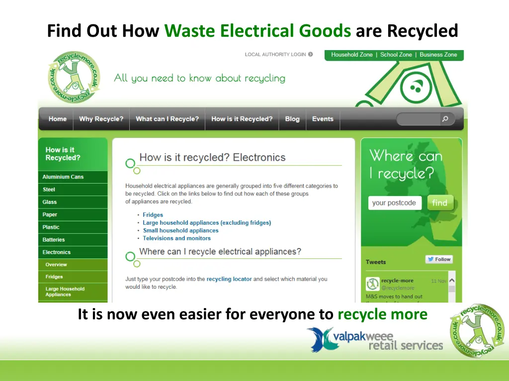 find out how waste electrical goods are recycled