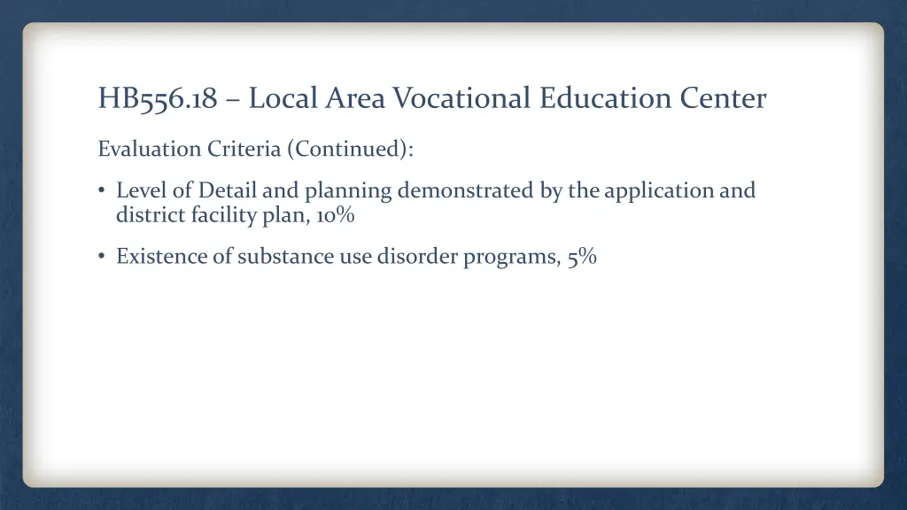 hb556 18 local area vocational education center 2
