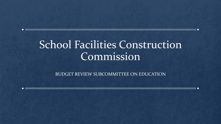 school facilities construction commission