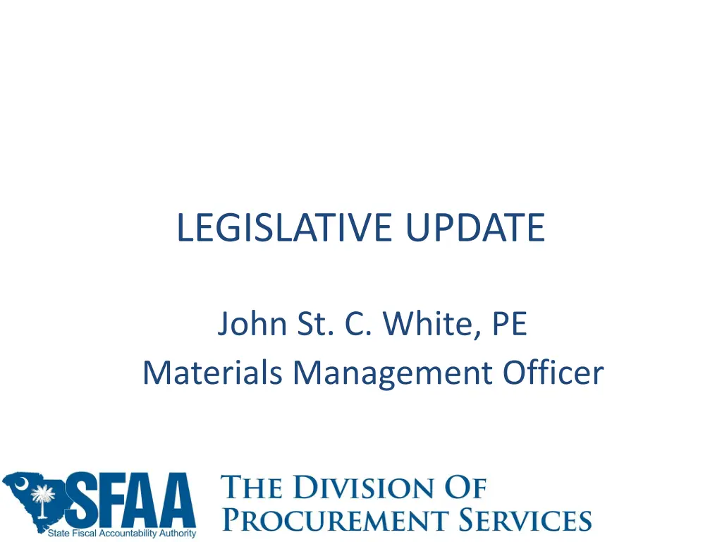 legislative update