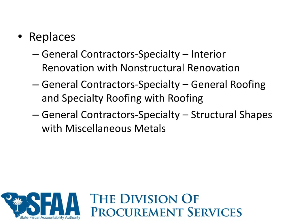 replaces general contractors specialty interior