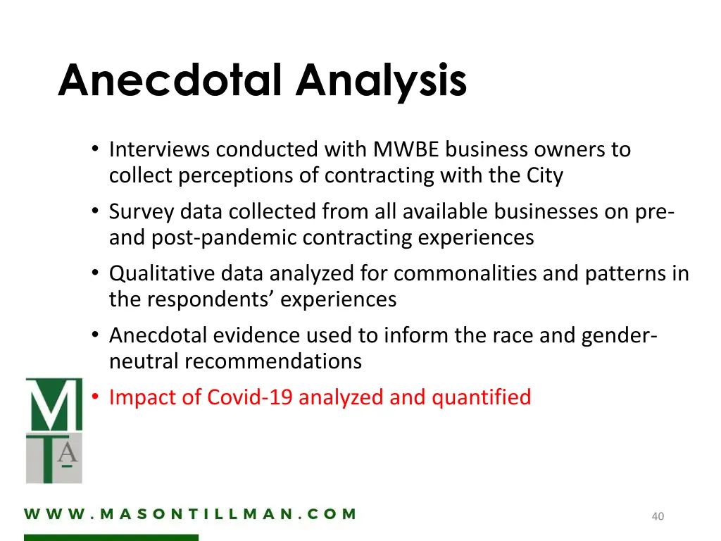 anecdotal analysis