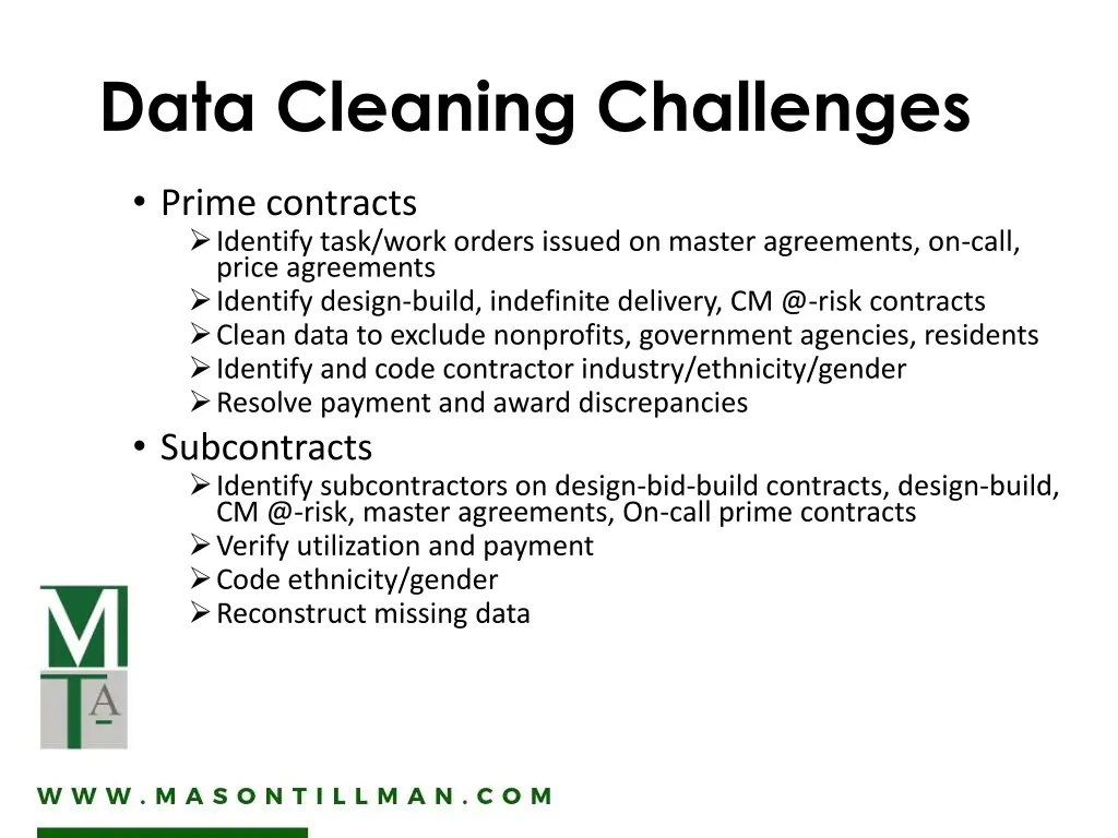 data cleaning challenges