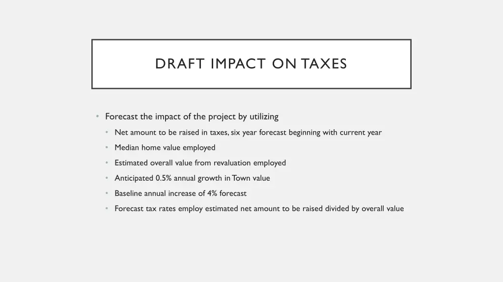 draft impact on taxes