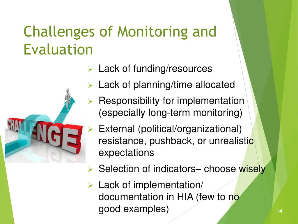 challenges of monitoring and evaluation 1