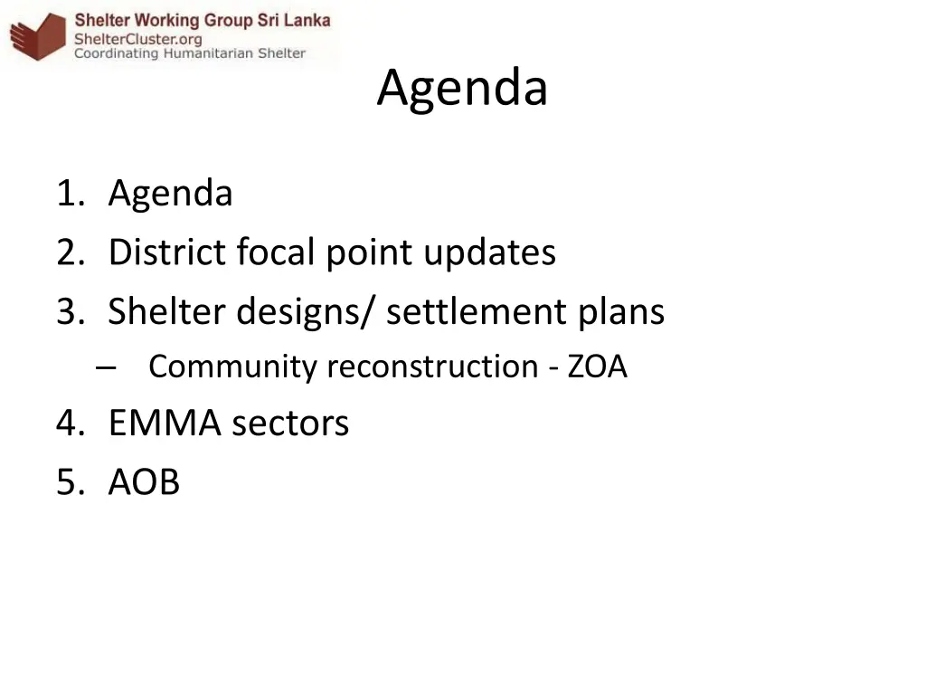 agenda