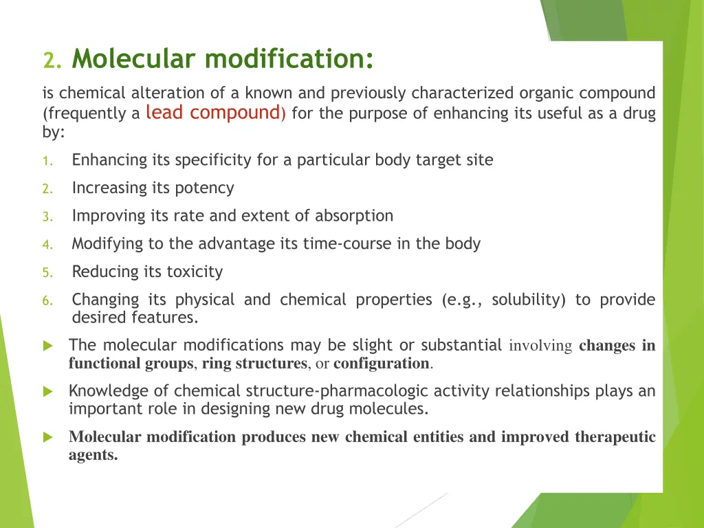 2 molecular modification